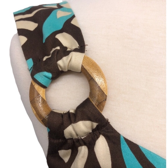 Nine West Sleeveless Graphic Print Dress Sz 8 - Picture 3 of 9